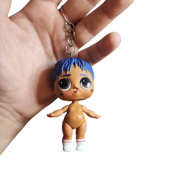 Blue Hair Doll Keychain - Picture 1 of 2